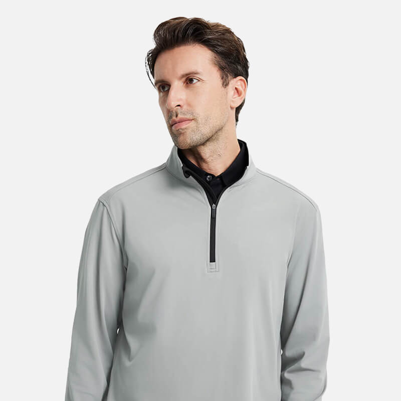 Men's Quarter Zip Pullovers | DTWOOO