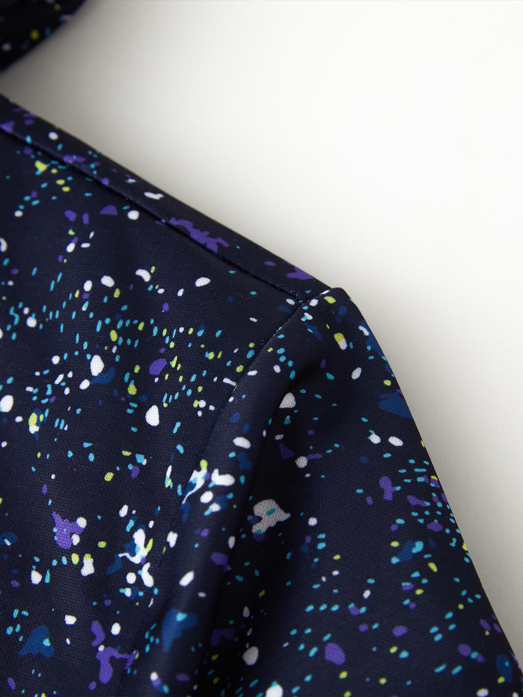 Print Performance Fleece Golf Hoodie For Men-Splatter