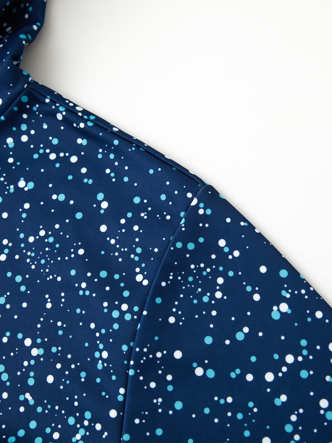 Print Performance Fleece Golf Hoodie For Men-Polka Dots