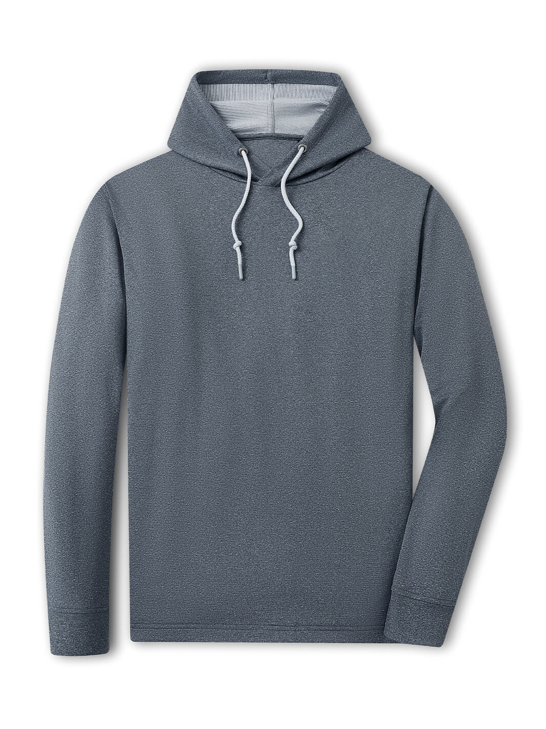 Heather Performance Golf Hoodie For Men-Black