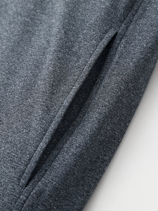 Heather Performance Golf Hoodie For Men-Black