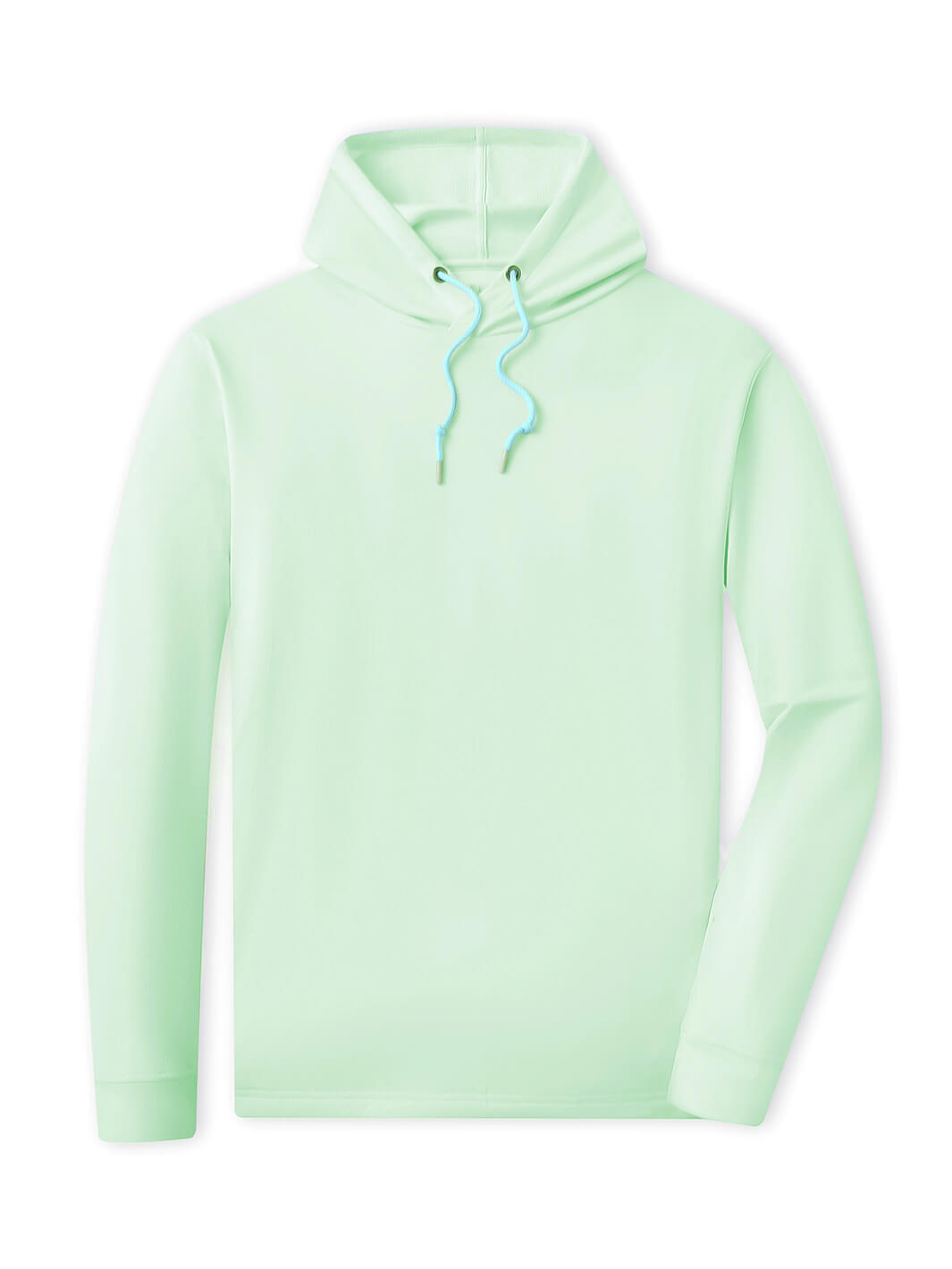 Heather Performance Golf Hoodie For Men-Light Green