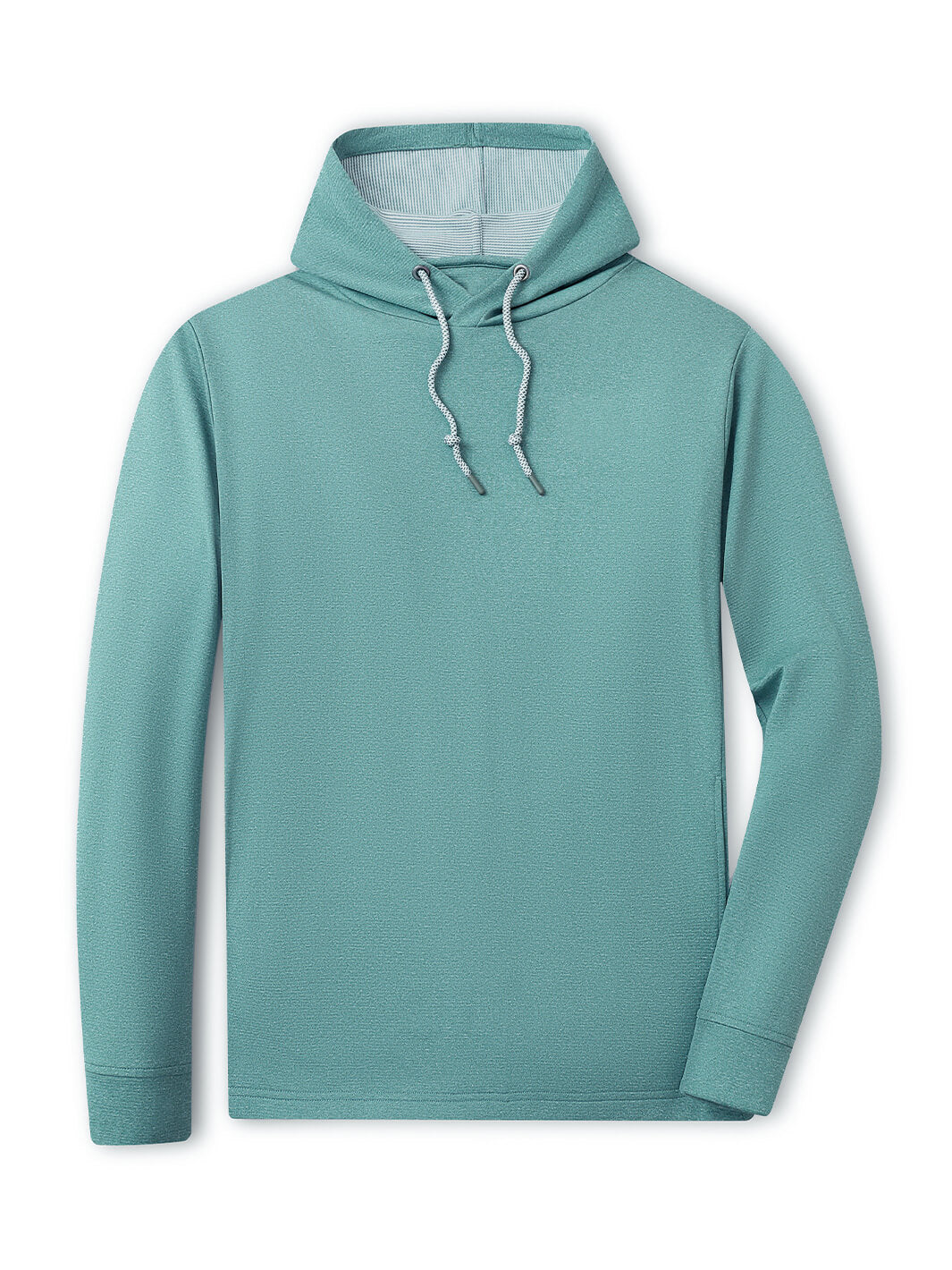 Heather Performance Golf Hoodie For Men-Dark Green