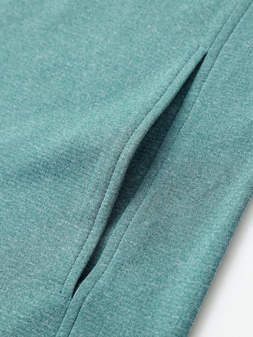 Heather Performance Golf Hoodie For Men-Dark Green