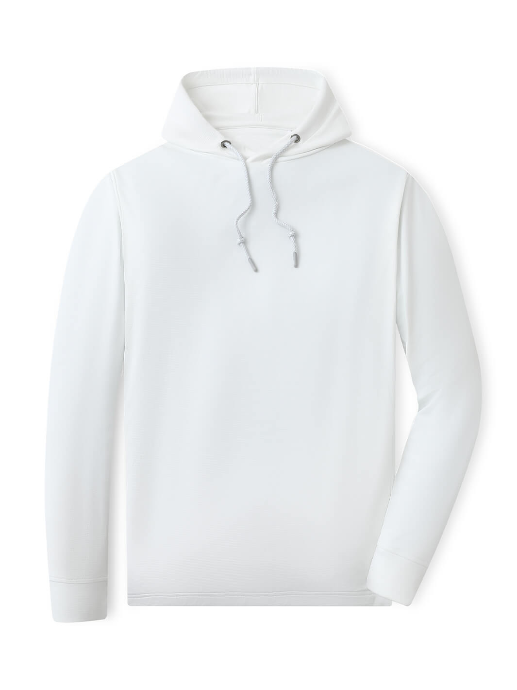 Heather Performance Golf Hoodie For Men-White