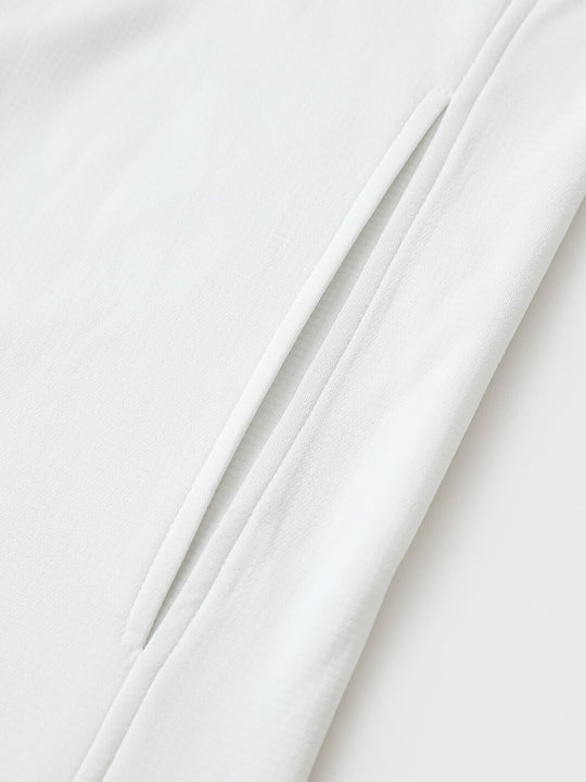 Heather Performance Golf Hoodie For Men-White