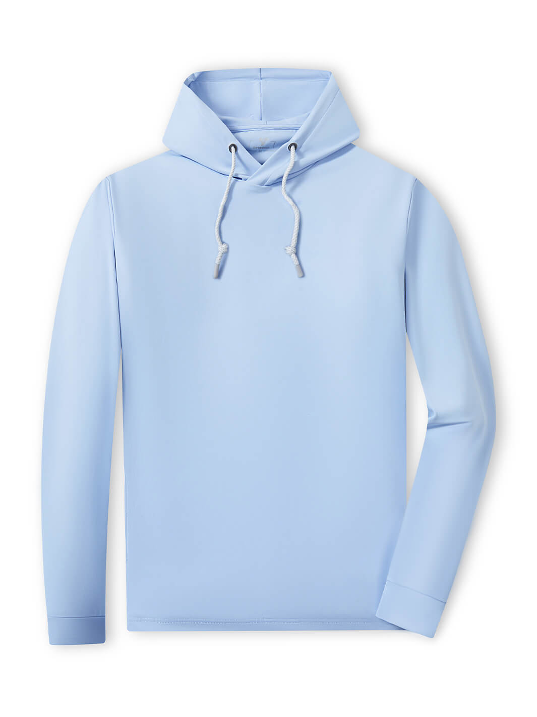 Solid Performance Golf Hoodie For Men-Misty Blue