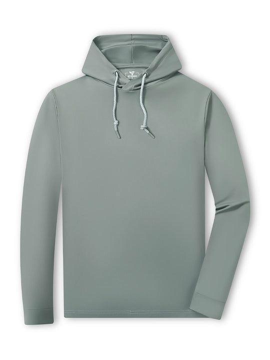 Solid Performance Golf Hoodie For Men-Jungle Green