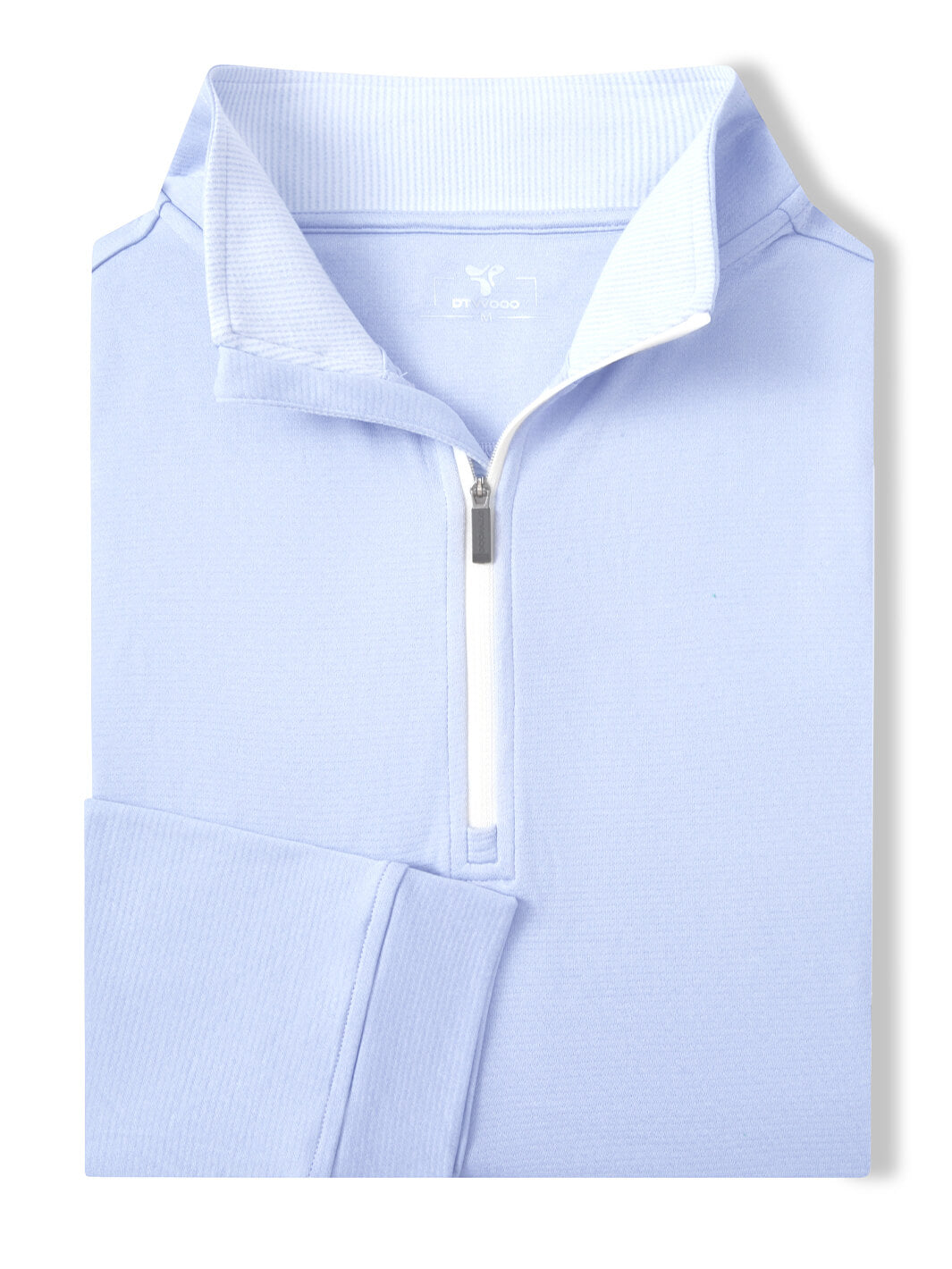 Heather Performance Golf Quarter Zip For Men-Lavender