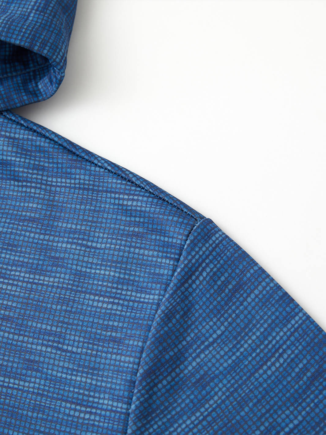 Print Performance Fleece Golf Hoodie For Men-Space Dye