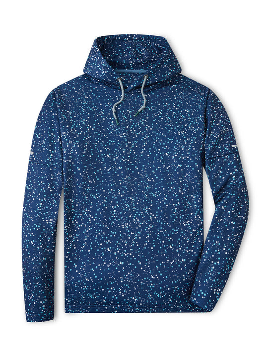 Print Performance Fleece Golf Hoodie For Men-Polka Dots