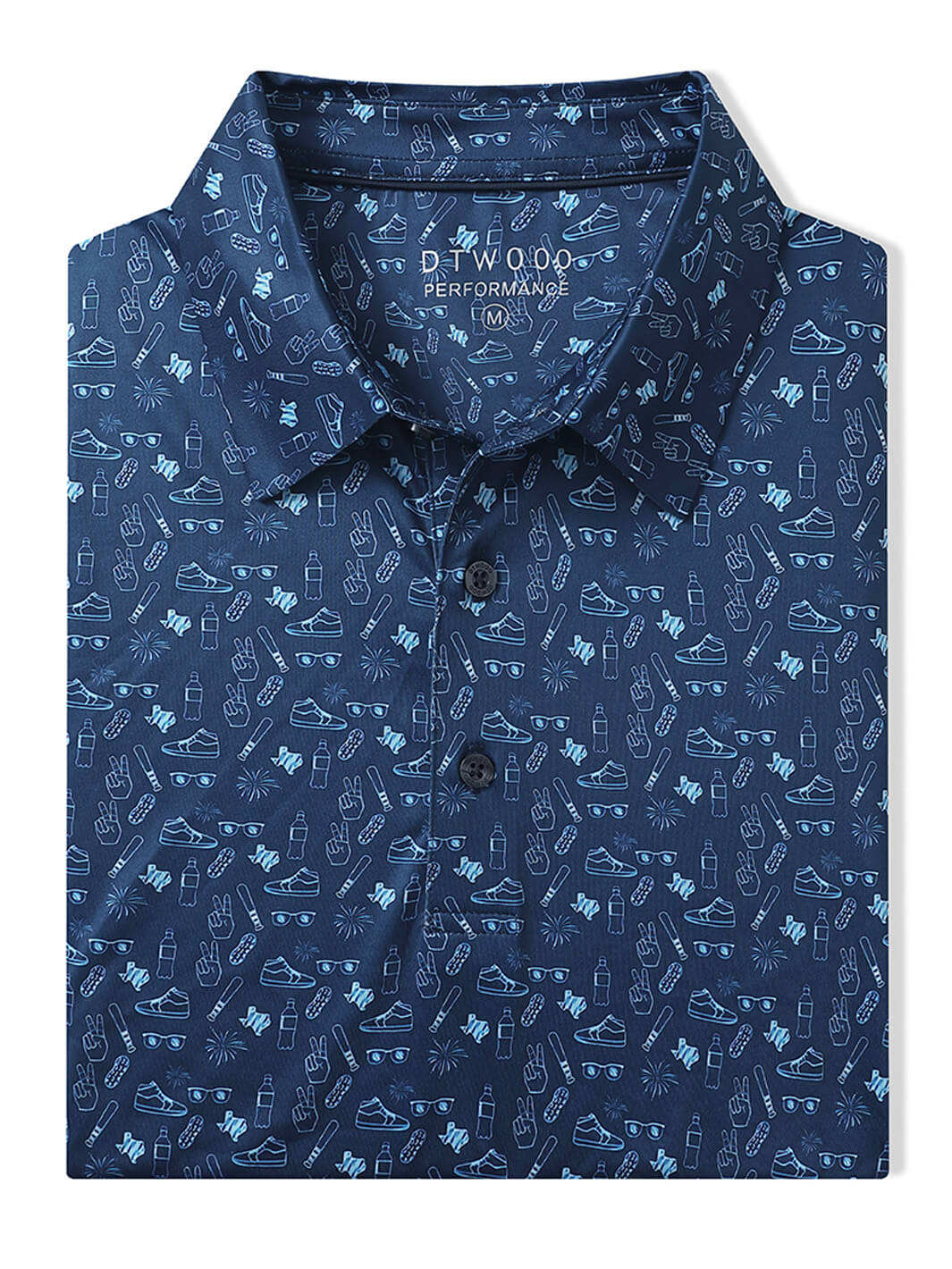 Men's Print Performance Polo-DAILY