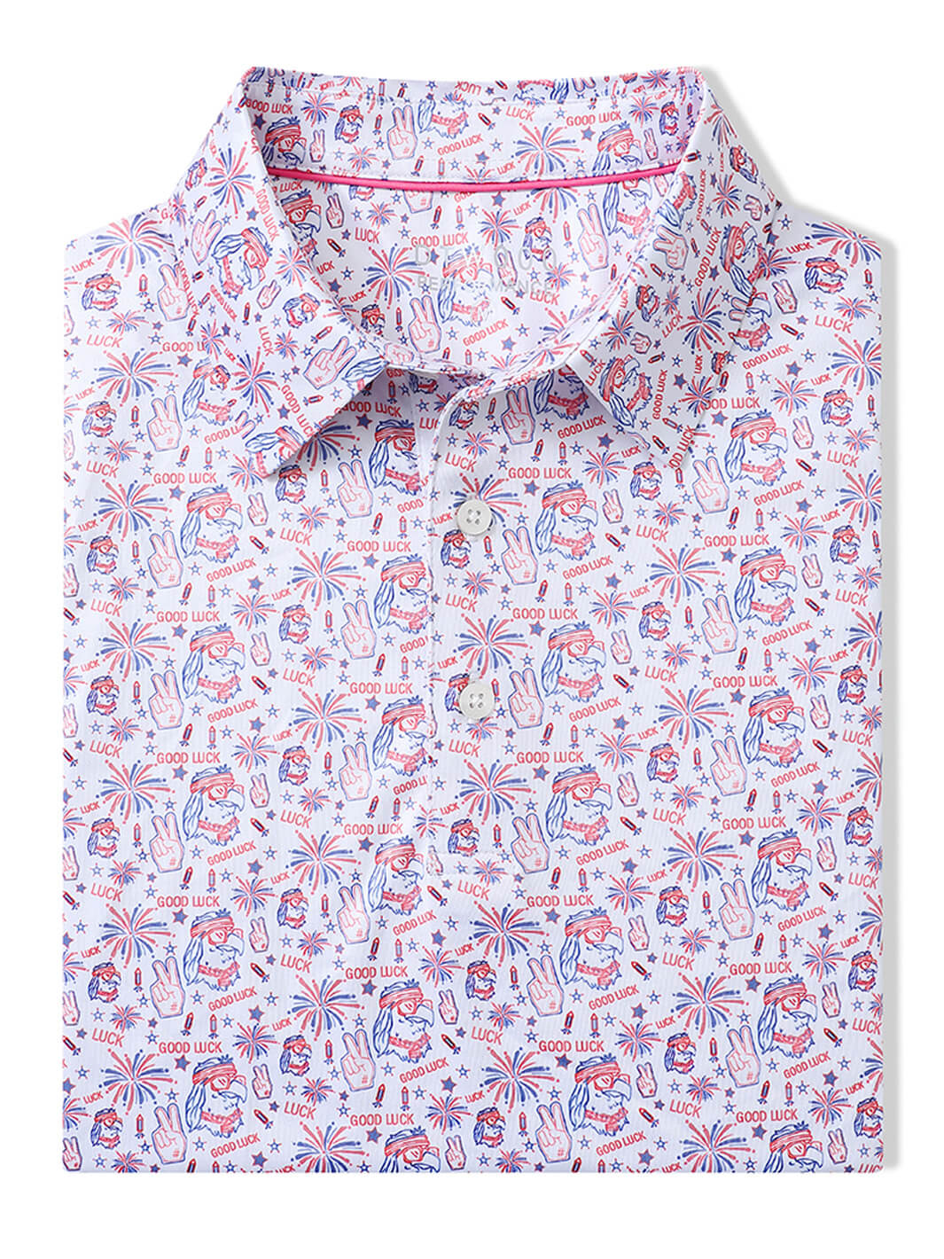 Men's Print Performance Polo-YEAH