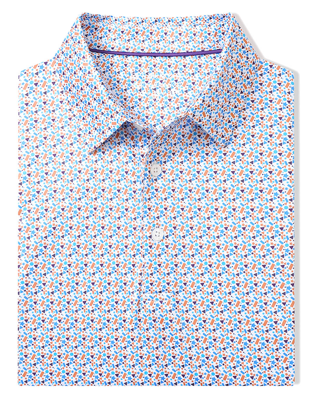 DTWOOO | Print Performance Golf Shirt For Men-Geometry | Men's