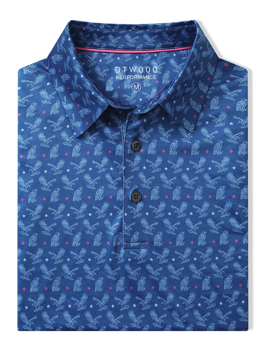 Men's Print Performance Polo-BALD EAGLE