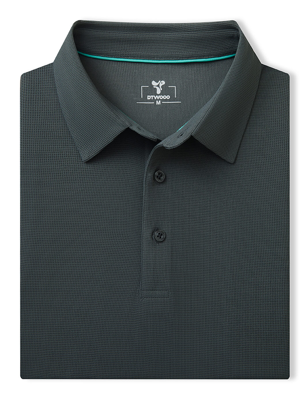 Waffle Jacquard Performance Polo-DRAK GREY