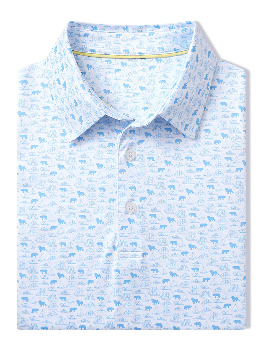 Men's Print Performance Polo-SAILBOAT