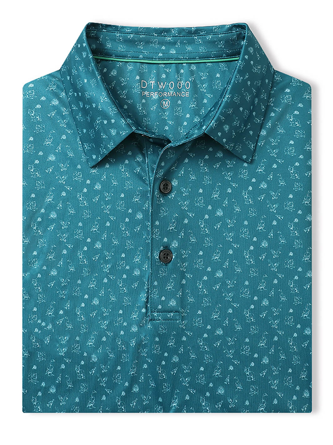 Men's Print Performance Polo-ANIMAL PARK