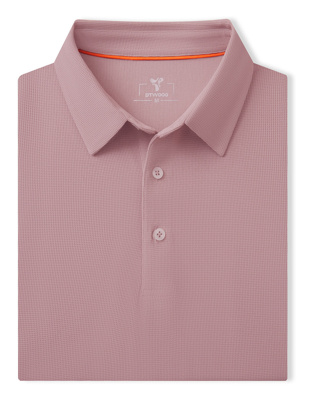 Waffle Jacquard Performance Polo-LIGHT PINK