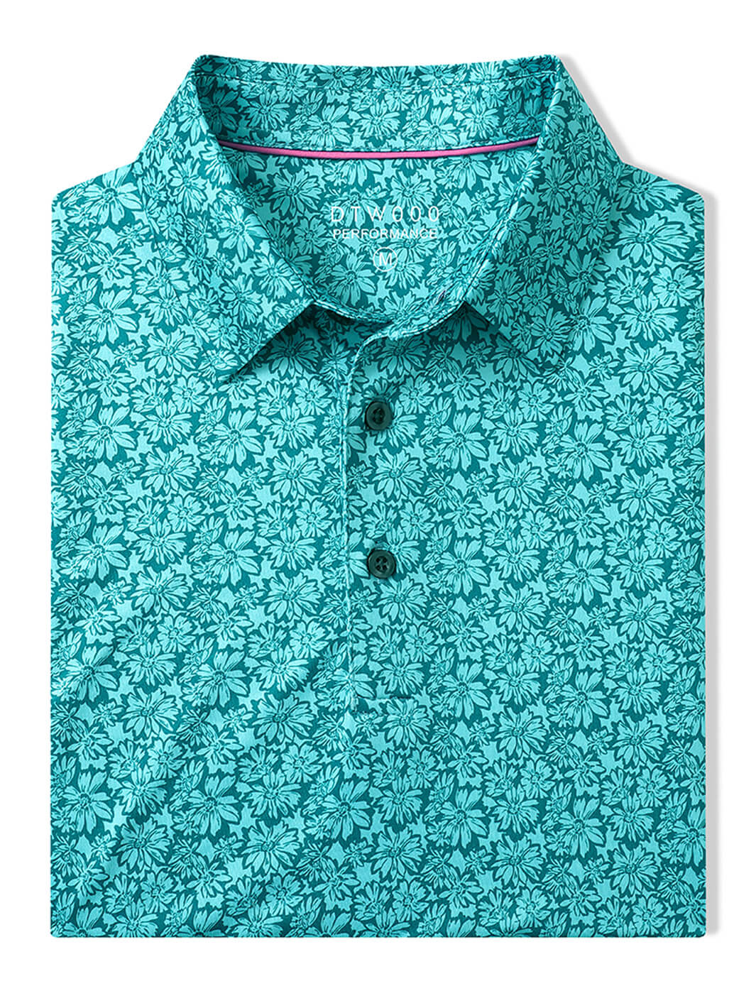 Men's Print Performance Polo-CORNFLOWER