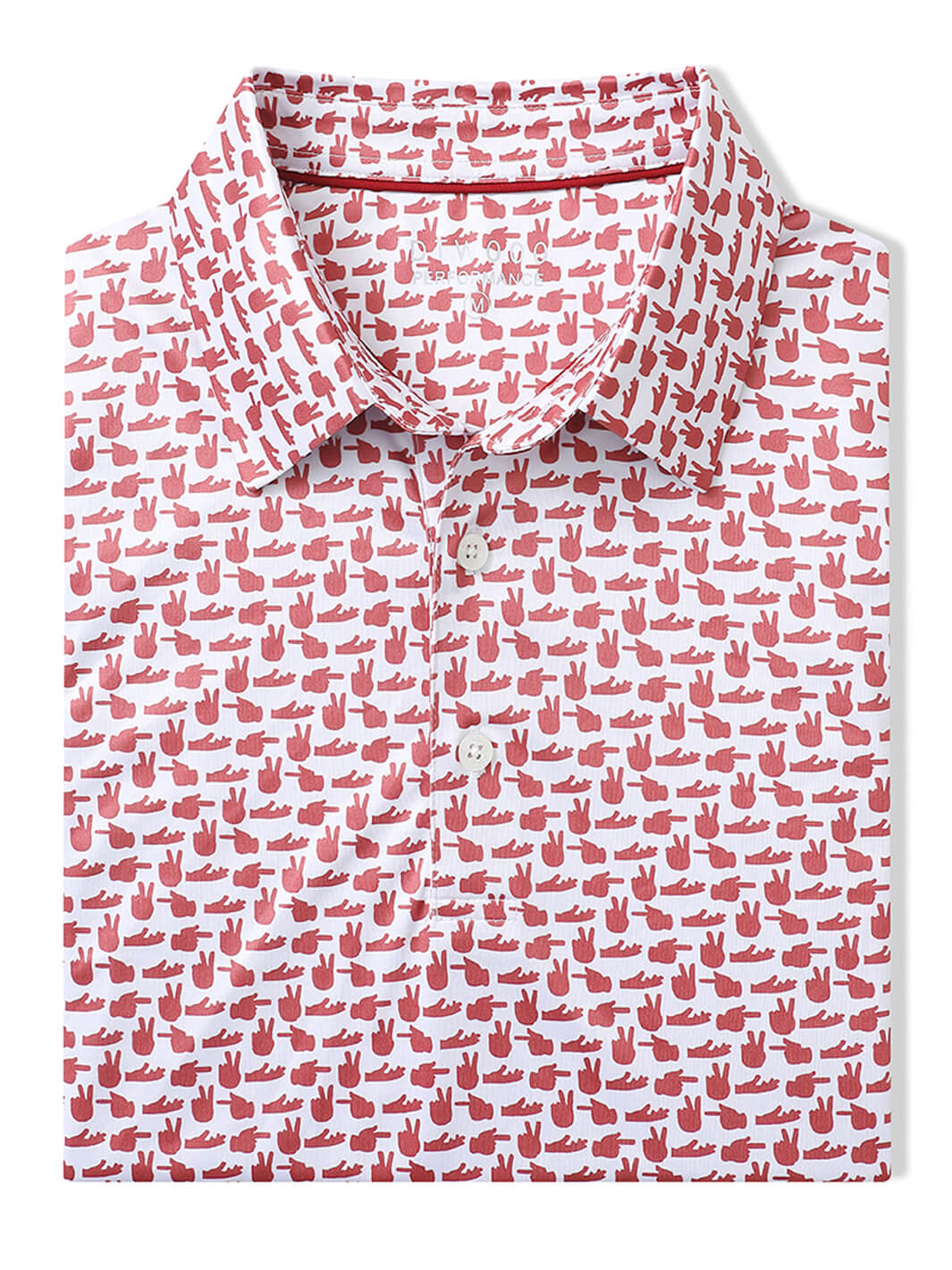 Men's Print Performance Polo-GESTURE