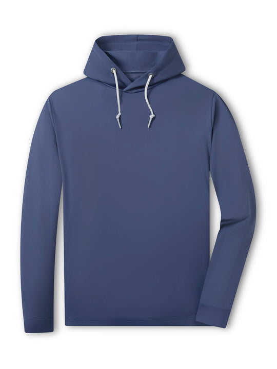 Solid Performance Golf Hoodie For Men-Navy