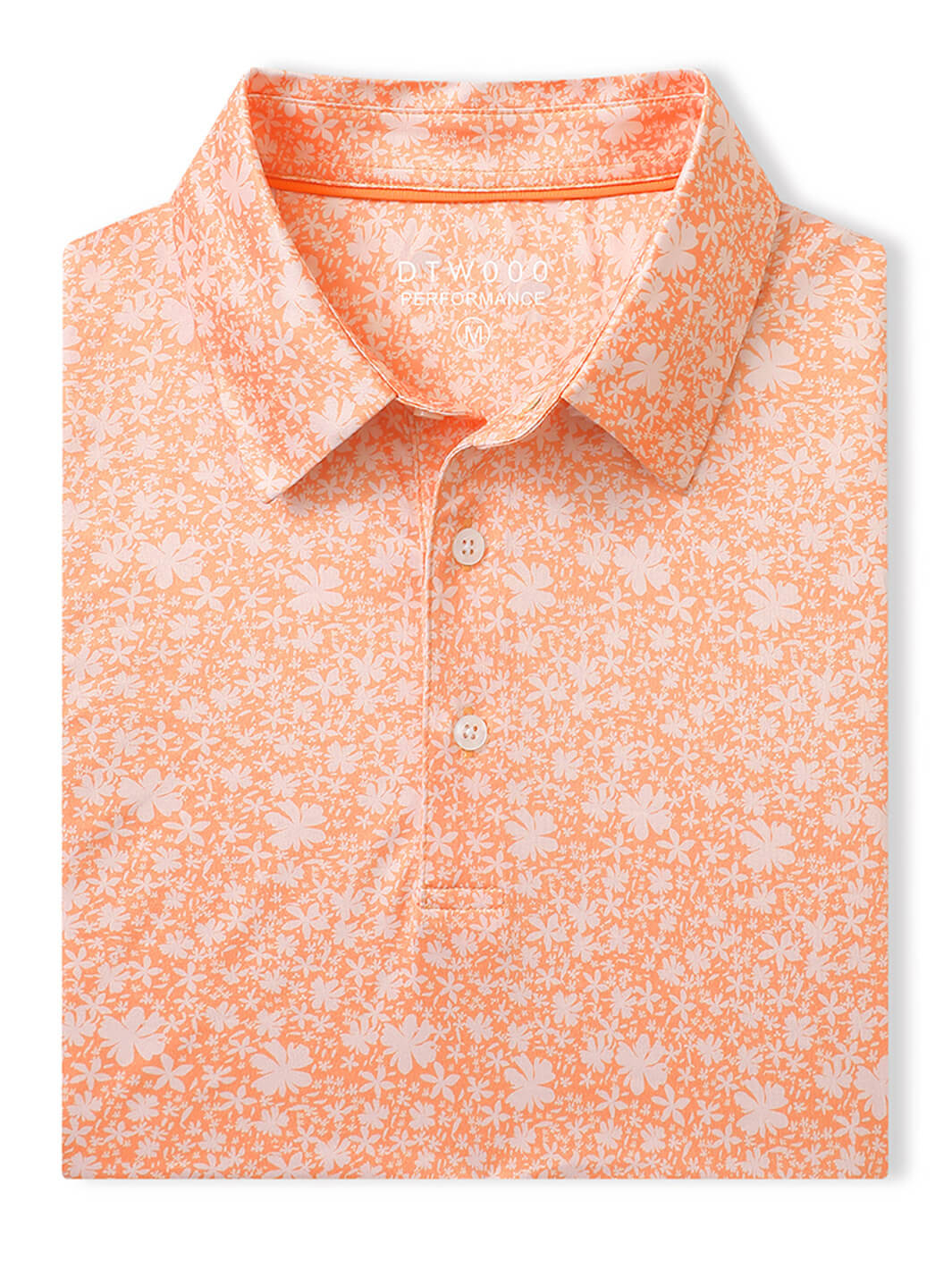 Men's Print Performance Polo-PEACH PRTAL STEP