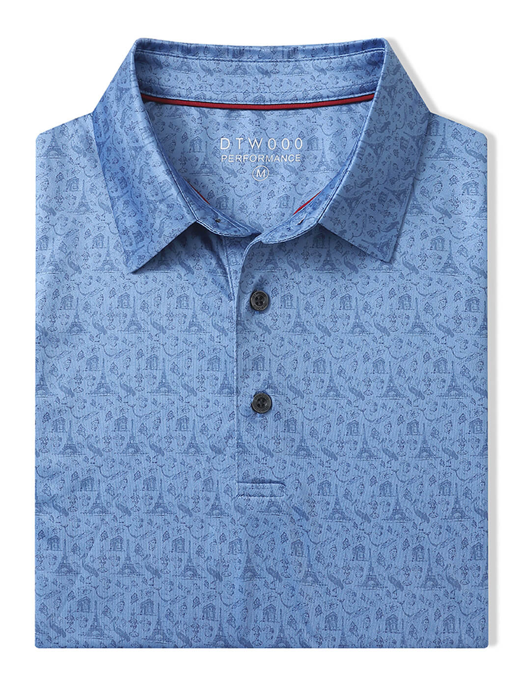 Men's Print Performance Polo-CITY