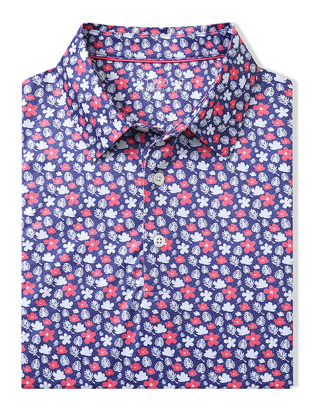 Men's Print Performance Polo-FLOWERS