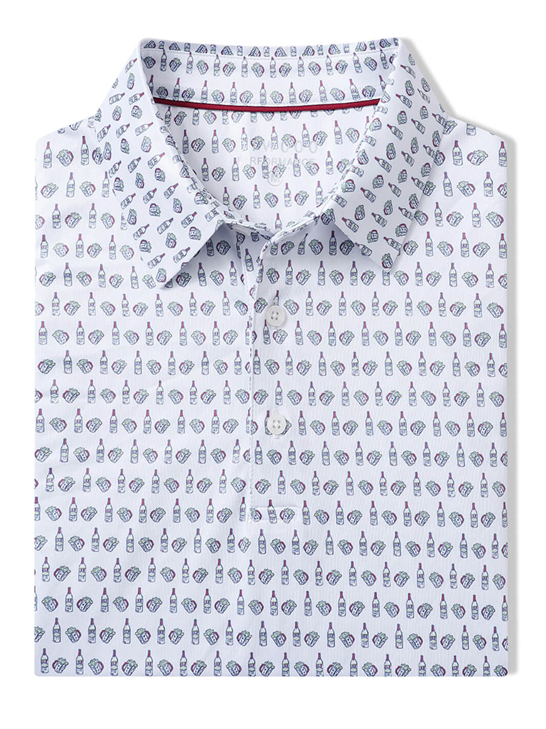 Men's Print Performance Polo-BEER