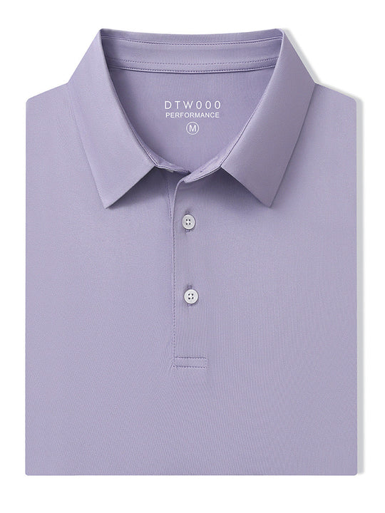 Solid Performance Jersey Polo-LAVENDER