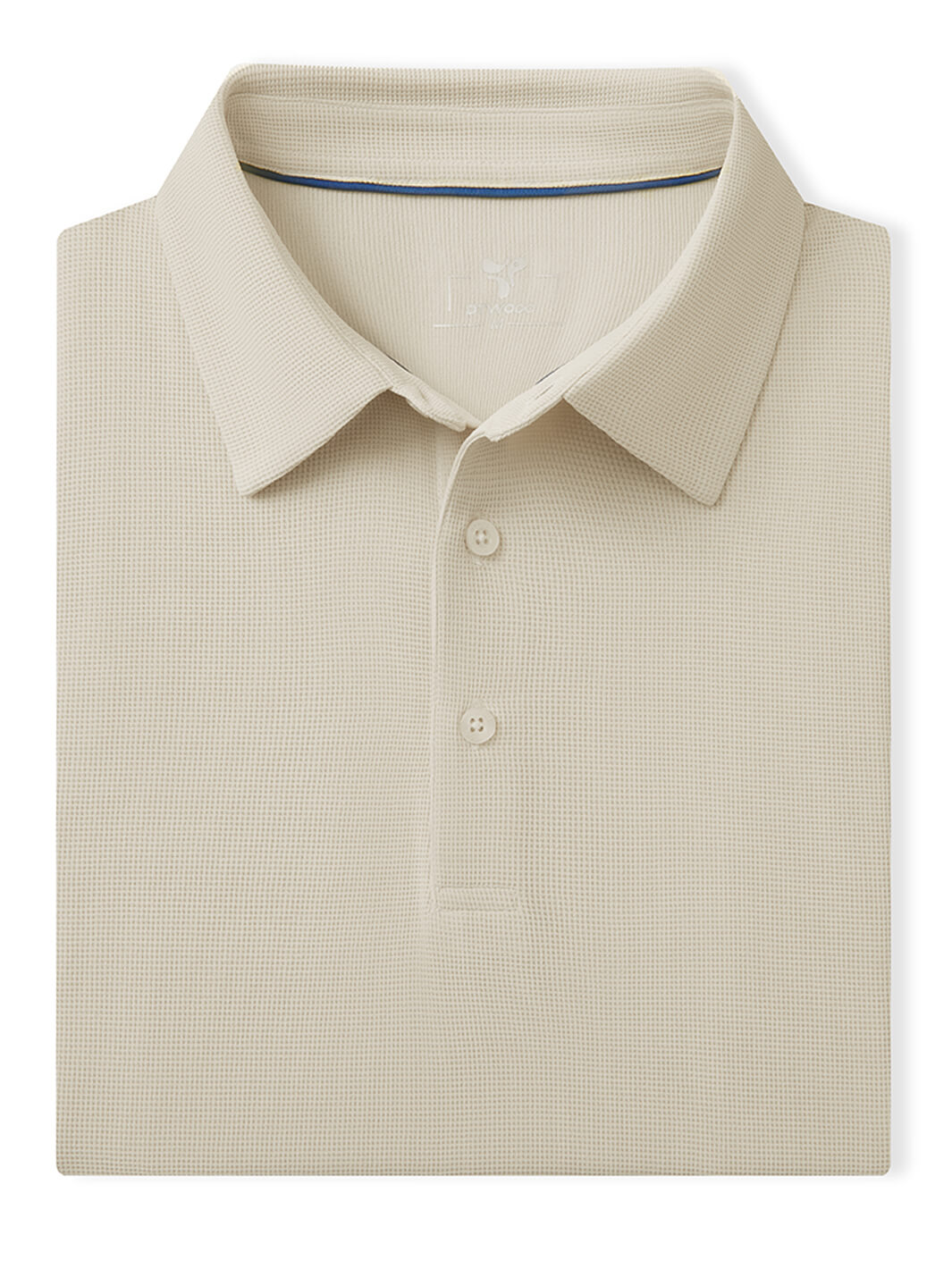 Waffle Jacquard Performance Polo-OFF WHITE