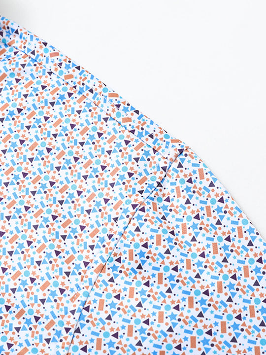 Men's Print Performance Polo-GEOMETRY