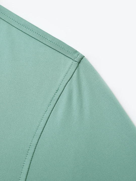Solid Performance Jersey Polo-BERYL GREEN