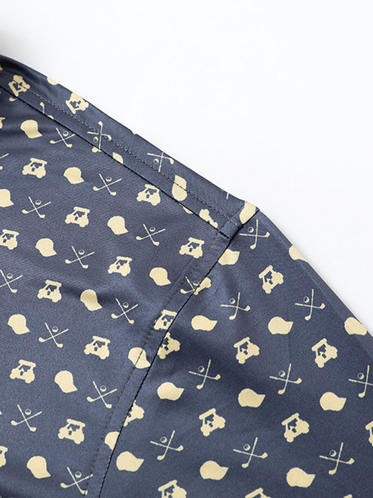 Men's Print Performance Polo-GOLDEN GOLF