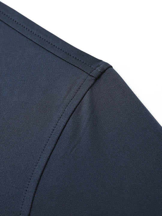 Designed Collared Solid Performance Polo-GARK GREY