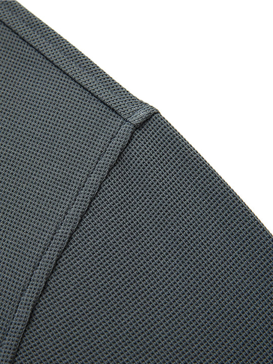Waffle Jacquard Performance Polo-DRAK GREY