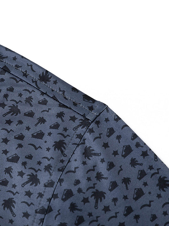 Men's Print Performance Polo-NIGHT BEACH