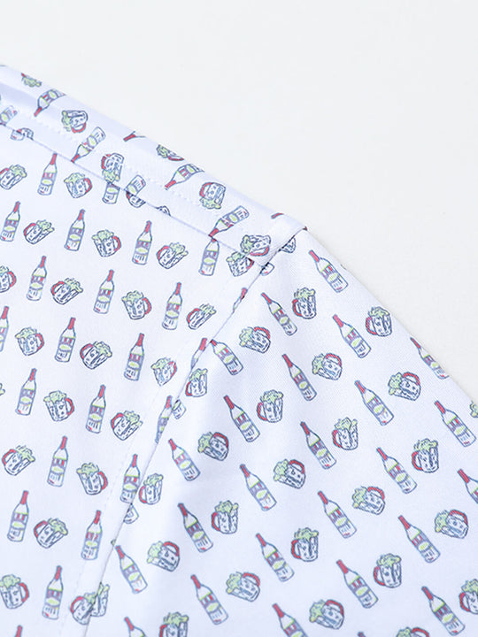 Men's Print Performance Polo-BEER