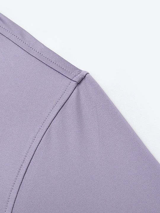 Solid Performance Jersey Polo-LAVENDER