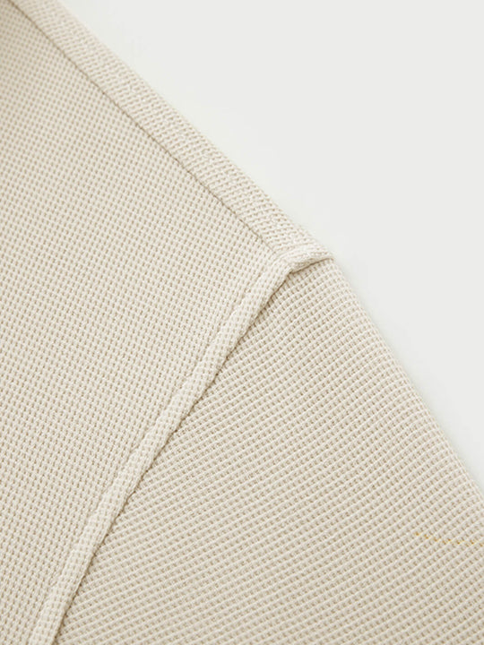 Waffle Jacquard Performance Polo-OFF WHITE