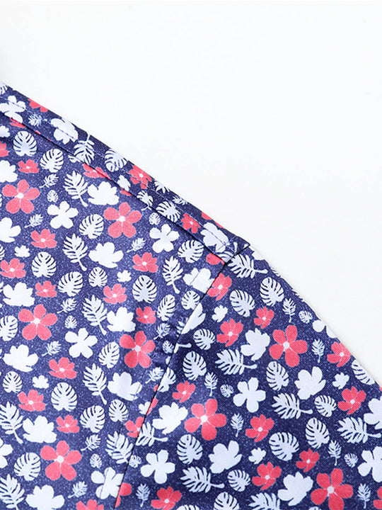 Men's Print Performance Polo-FLOWERS