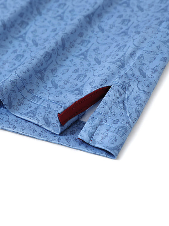 Men's Print Performance Polo-CITY