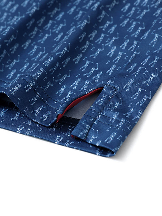 Men's Print Performance Polo-TEE