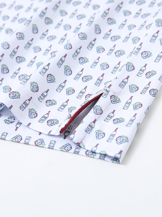 Men's Print Performance Polo-BEER