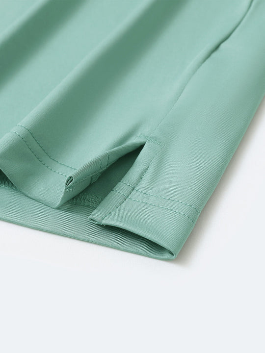 Solid Performance Jersey Polo-BERYL GREEN