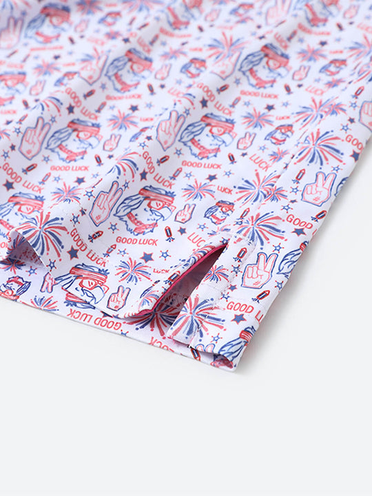 Men's Print Performance Polo-YEAH
