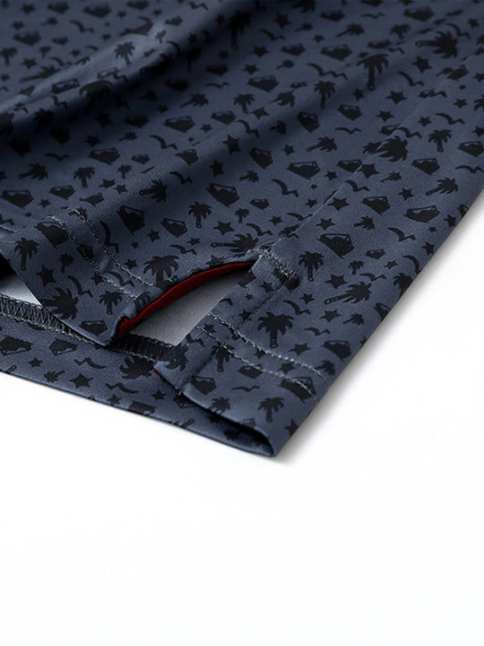 Men's Print Performance Polo-NIGHT BEACH