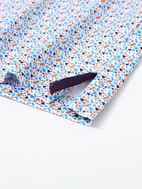 Men's Print Performance Polo-GEOMETRY