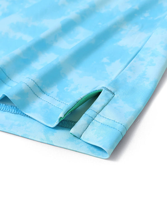 Men's Print Performance Polo-CLUOD